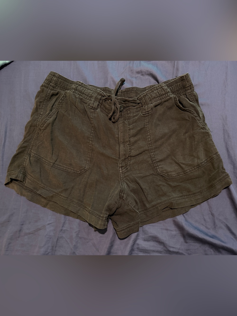 Women’s Grey Drawstring Casual Shorts